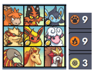 Ejemplo de composición Fuego/Campo Highroll